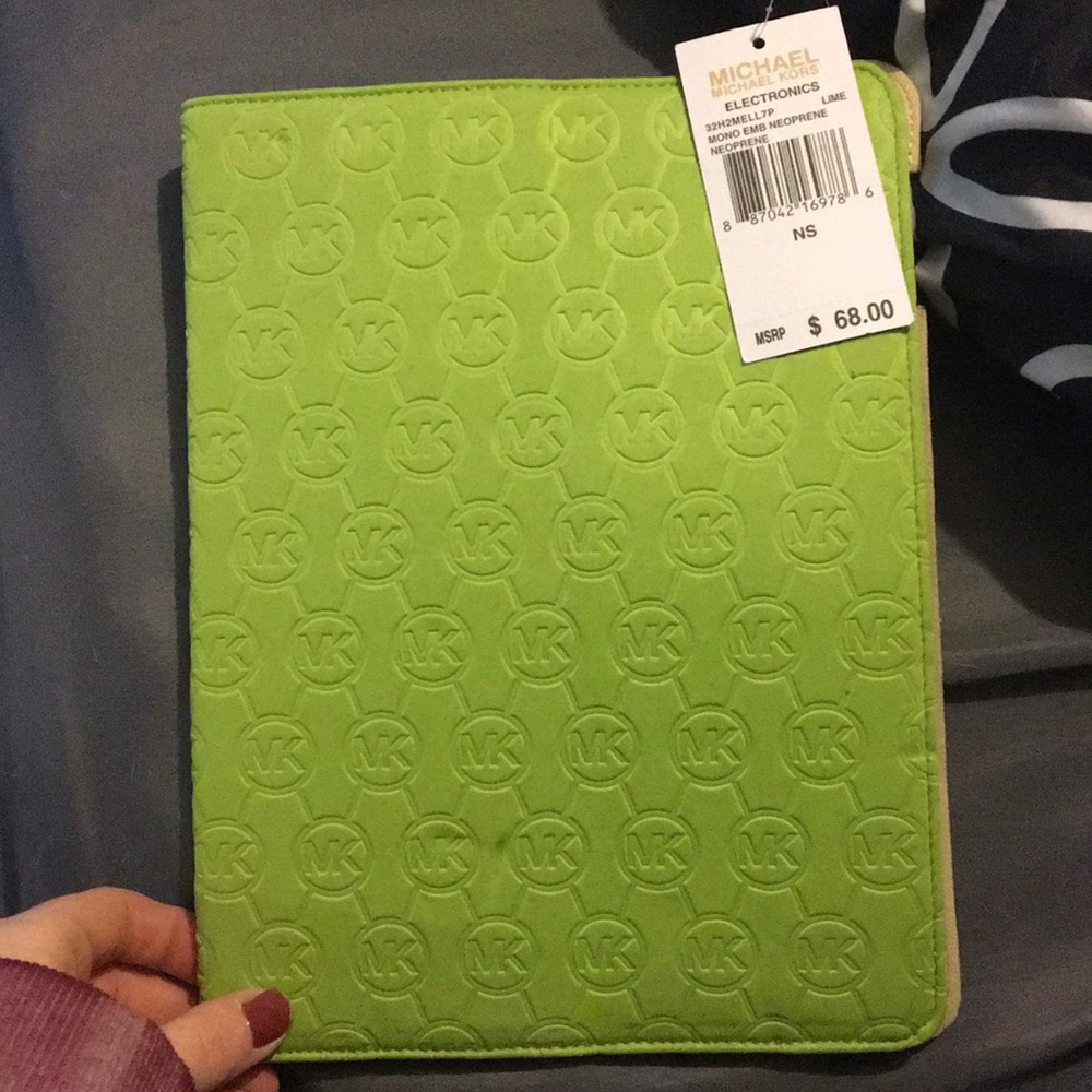 Lime green Michael kors iPad case
